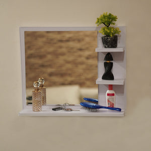 WALL MIRROR WITH SHELF